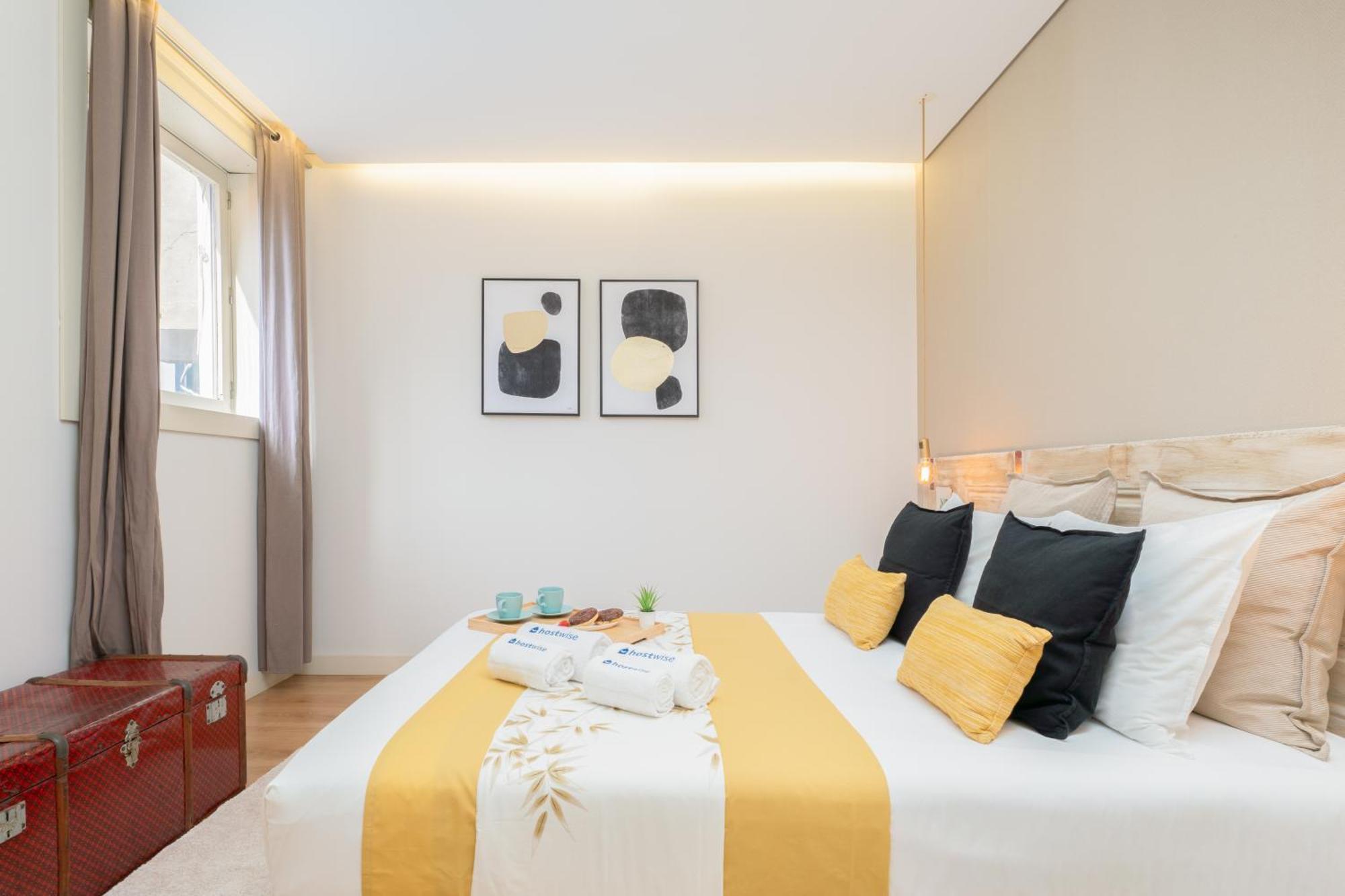 Ferienwohnung Host Wise - Colorful Bright Flat With Balcony Porto Zimmer foto